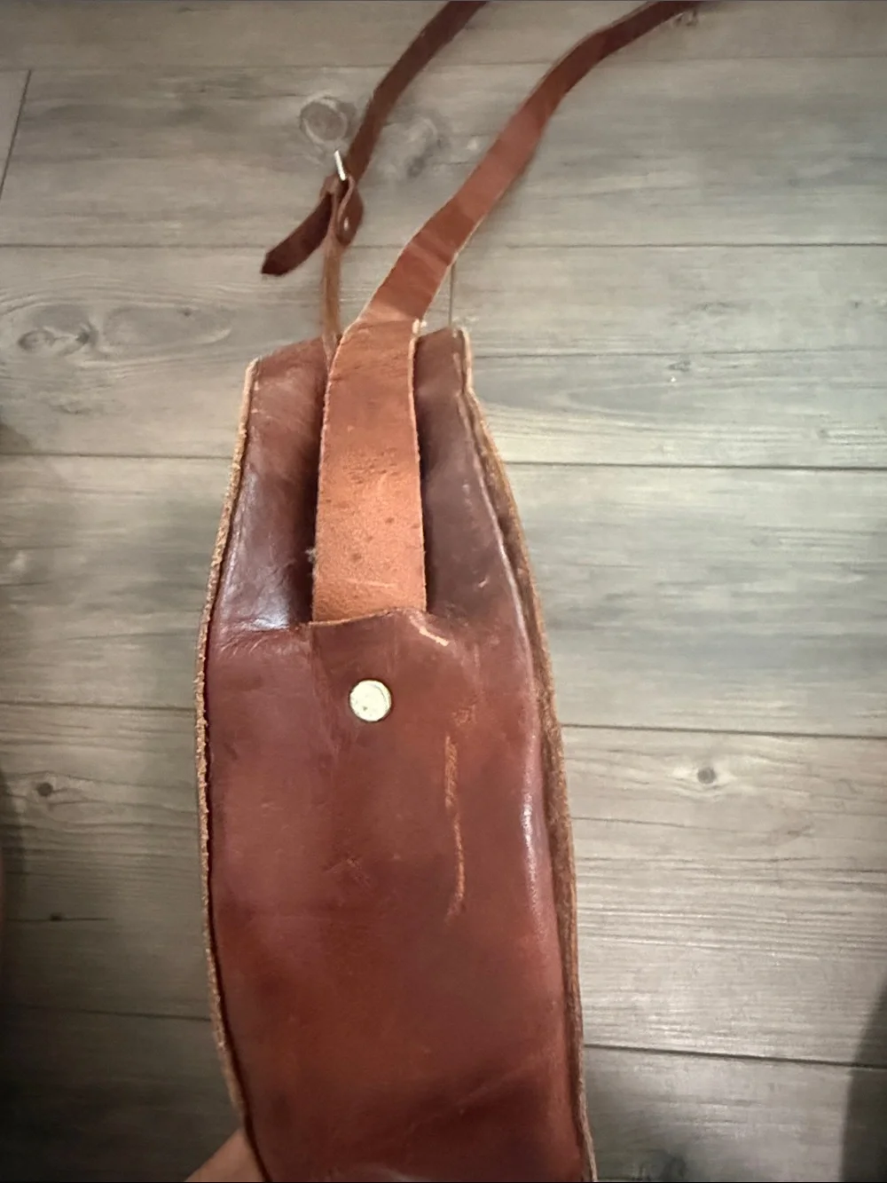 Hand Tooled Large Leather Bag Handmade!!!
